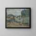 Le Pont de Sully, Paris - Armand Guillaumin — inramlat konstverk på väggen