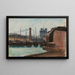 Le Pont d'Austerlitz - Armand Guillaumin — inramlat konstverk på väggen