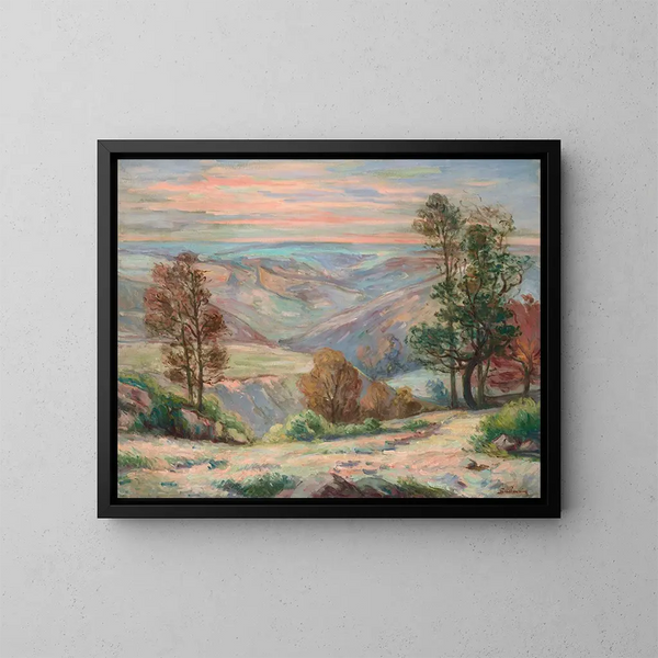 Le Puy Barriou à Creuse - Armand Guillaumin — inramlat konstverk på väggen