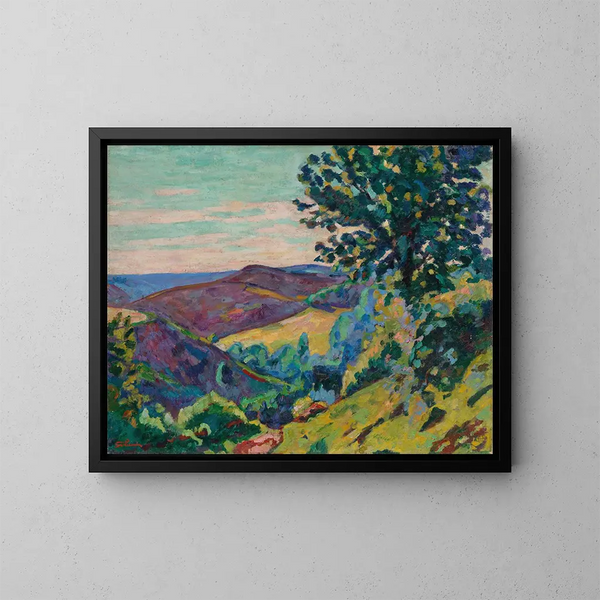 Le Puy Barriou à Crozant - Armand Guillaumin — inramlat konstverk på väggen