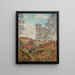Le chemin vers la vallée - Armand Guillaumin — inramlat konstverk på väggen