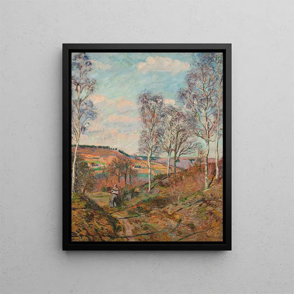 Le chemin vers la vallée - Armand Guillaumin — inramlat konstverk på väggen