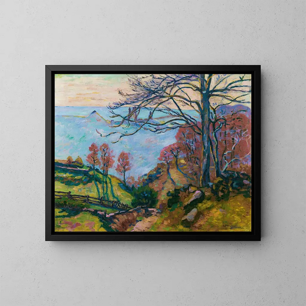Les Brioches - Armand Guillaumin — inramlat konstverk på väggen