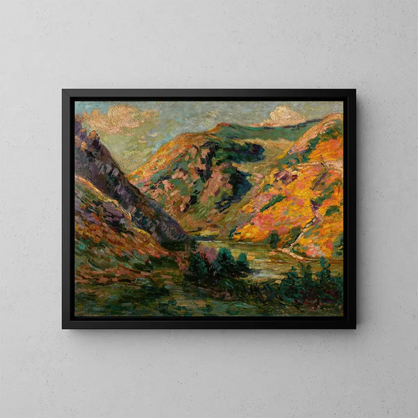 Les Carrières de la Lude - Armand Guillaumin — inramlat konstverk på väggen