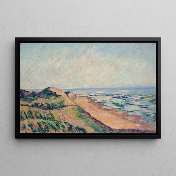 Les Dunes Île de Ré - Armand Guillaumin — inramlat konstverk på väggen
