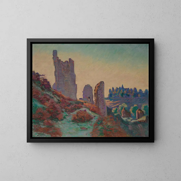 Les Ruines du Château de Crozant - Armand Guillaumin — inramlat konstverk på väggen