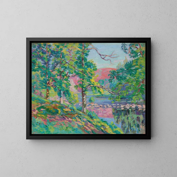 Les bords de la Creuse - Armand Guillaumin — inramlat konstverk på väggen