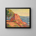 Les roches rouges d'Agay - Armand Guillaumin — inramlat konstverk på väggen