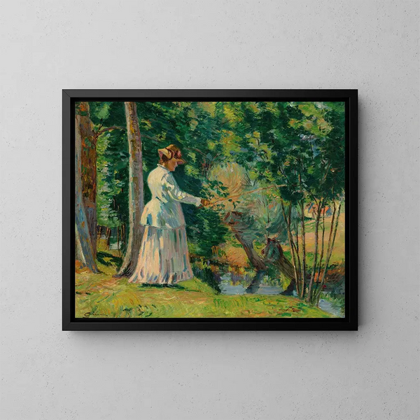 Madame Guillaumin - Armand Guillaumin — inramlat konstverk på väggen