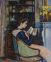 Mademoiselle Guillaumin läsande - Armand Guillaumin — vy av konstverket