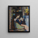 Mademoiselle Guillaumin läsande - Armand Guillaumin — inramlat konstverk på väggen
