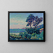 Marinemålning vid Saint-Palais - Armand Guillaumin — inramlat konstverk på väggen