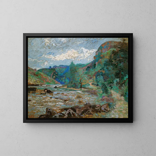 Moulin Bouchardon à Crozant - Armand Guillaumin — inramlat konstverk på väggen