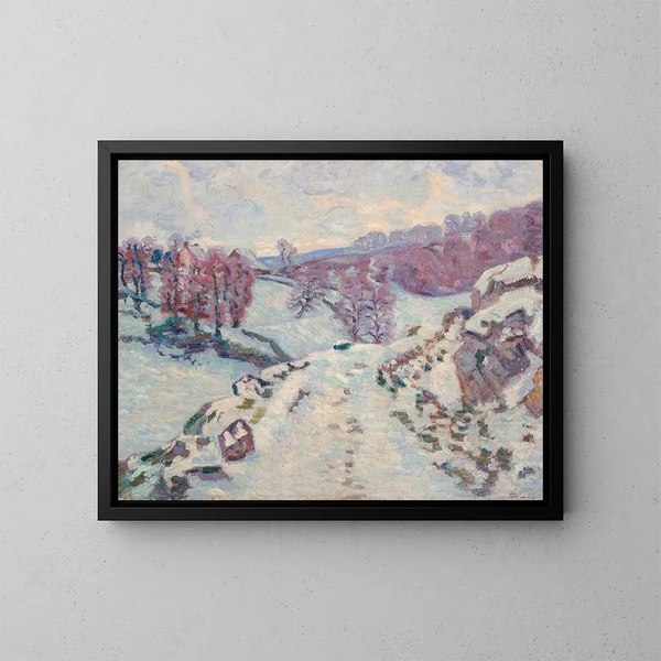 Snö - Armand Guillaumin — inramlat konstverk på väggen