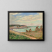 Landskap av La Manche - Armand Guillaumin — inramlat konstverk på väggen