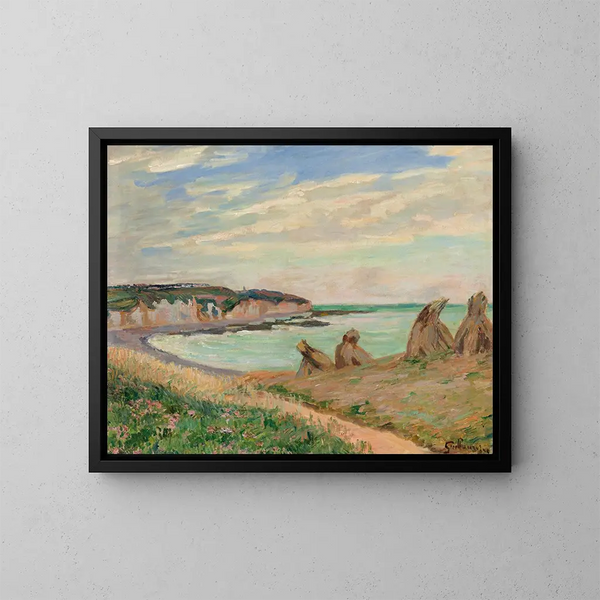 Landskap av La Manche - Armand Guillaumin — inramlat konstverk på väggen