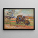 Landskapsbild med skog - Armand Guillaumin — inramlat konstverk på väggen