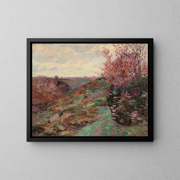 Landskap - Armand Guillaumin — inramlat konstverk på väggen