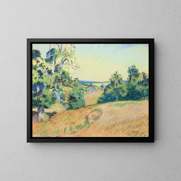 Landskapsbild av Crozant - Armand Guillaumin — inramlat konstverk på väggen