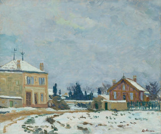 Landskap i Île-de-France - Armand Guillaumin — vy av konstverket