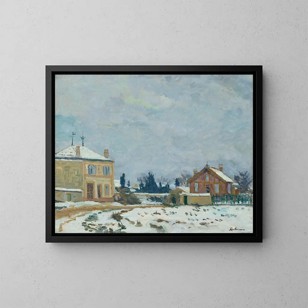 Landskap i Île-de-France - Armand Guillaumin — inramlat konstverk på väggen