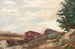 Péniches i Île-de-France - Armand Guillaumin — vy av konstverket