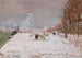 Quai Saint-Bernard under snö, Paris - Armand Guillaumin — vy av konstverket