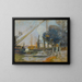 Quai de la Rape, Paris - Armand Guillaumin — inramlat konstverk på väggen