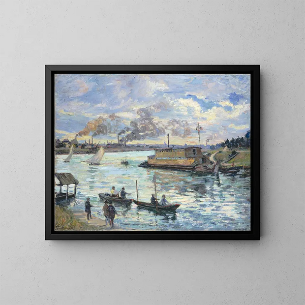 flodscen - Armand Guillaumin — inramlat konstverk på väggen