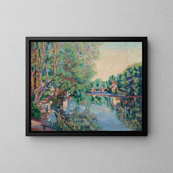Saint-Pré under Vézelay - Armand Guillaumin — inramlat konstverk på väggen