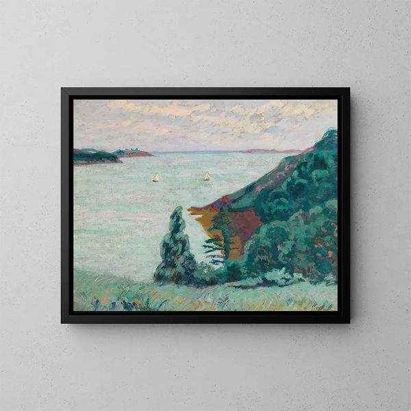 Saint-Servan - Armand Guillaumin — inramlat konstverk på väggen