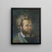 Självporträtt - Armand Guillaumin — inramlat konstverk på väggen