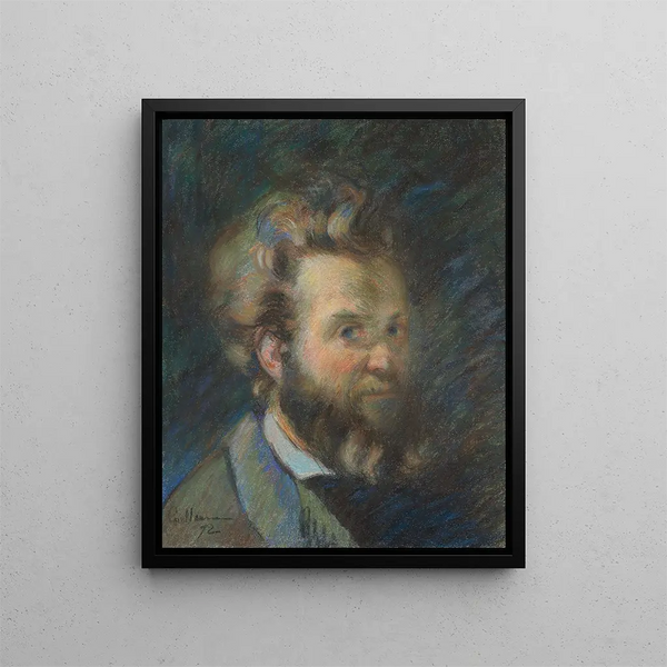 Självporträtt - Armand Guillaumin — inramlat konstverk på väggen