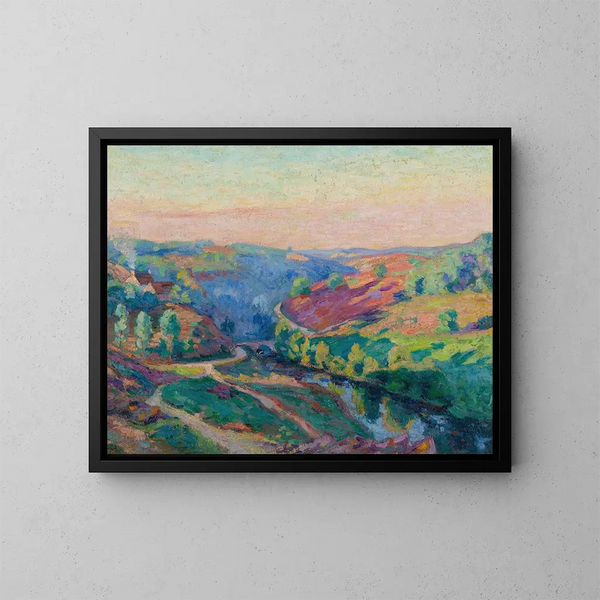 Vallée de la Creuse - Armand Guillaumin — inramlat konstverk på väggen