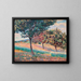 fruktträdgård vid skogskant i Saint-Chéron - Armand Guillaumin — inramlat konstverk på väggen