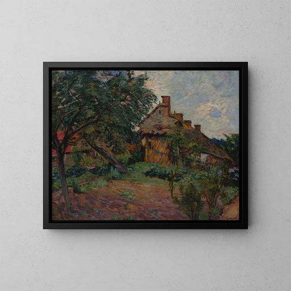 Village de l'Île-de-France - Armand Guillaumin — inramlat konstverk på väggen