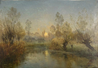 Armand Gury - Rivire au soleil couchant.webp