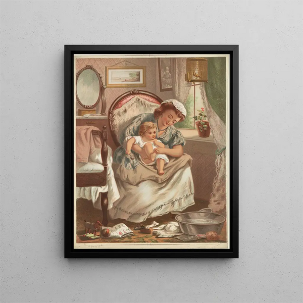 Le petit cochon est allé au marché - Armstrong & Co. Lith. — inramlat konstverk på väggen