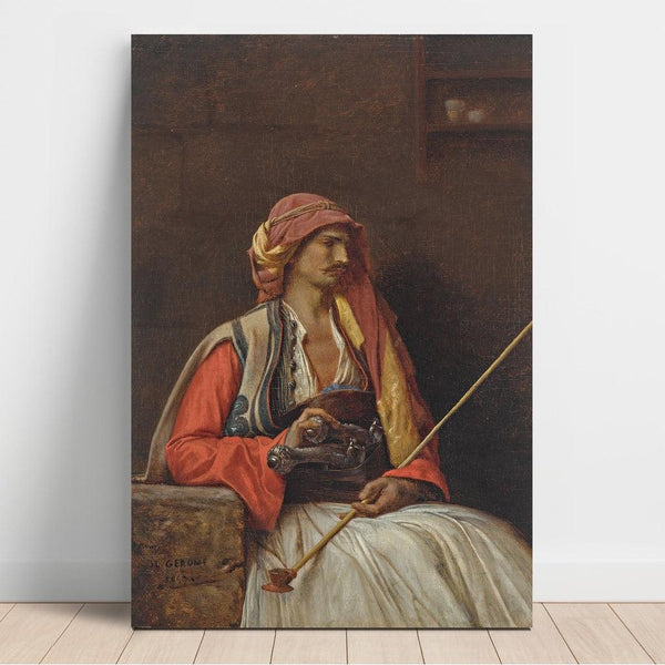 Reproduktion av målningen Arnaut assis - Jean-Léon Gérôme