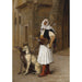 Reproduktion av målningen Arnaut och två whippets - Jean-Léon Gérôme