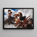Bataille du Centaure - Arnold Böcklin — inramlat konstverk på väggen