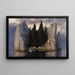 L'Île des morts III - Arnold Böcklin — inramlat konstverk på väggen