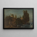 Villa de Fiesole vid havet - Arnold Böcklin — inramlat konstverk på väggen