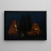 L'Île des morts - Arnold Böcklin — inramlat konstverk på väggen