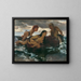 Idylle marine - Arnold Böcklin — inramlat konstverk på väggen