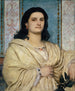 Portrait av Angela Böcklin i muse - Arnold Böcklin — vy av konstverket