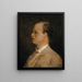 Portrait av professor Fritz Burckhardt-Brenner - Arnold Böcklin — inramlat konstverk på väggen