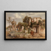 Taverne romaine - Arnold Böcklin — inramlat konstverk på väggen