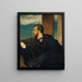 Självporträtt - Arnold Böcklin — inramlat konstverk på väggen