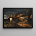 La marche des Goths - Arnold Böcklin — inramlat konstverk på väggen
